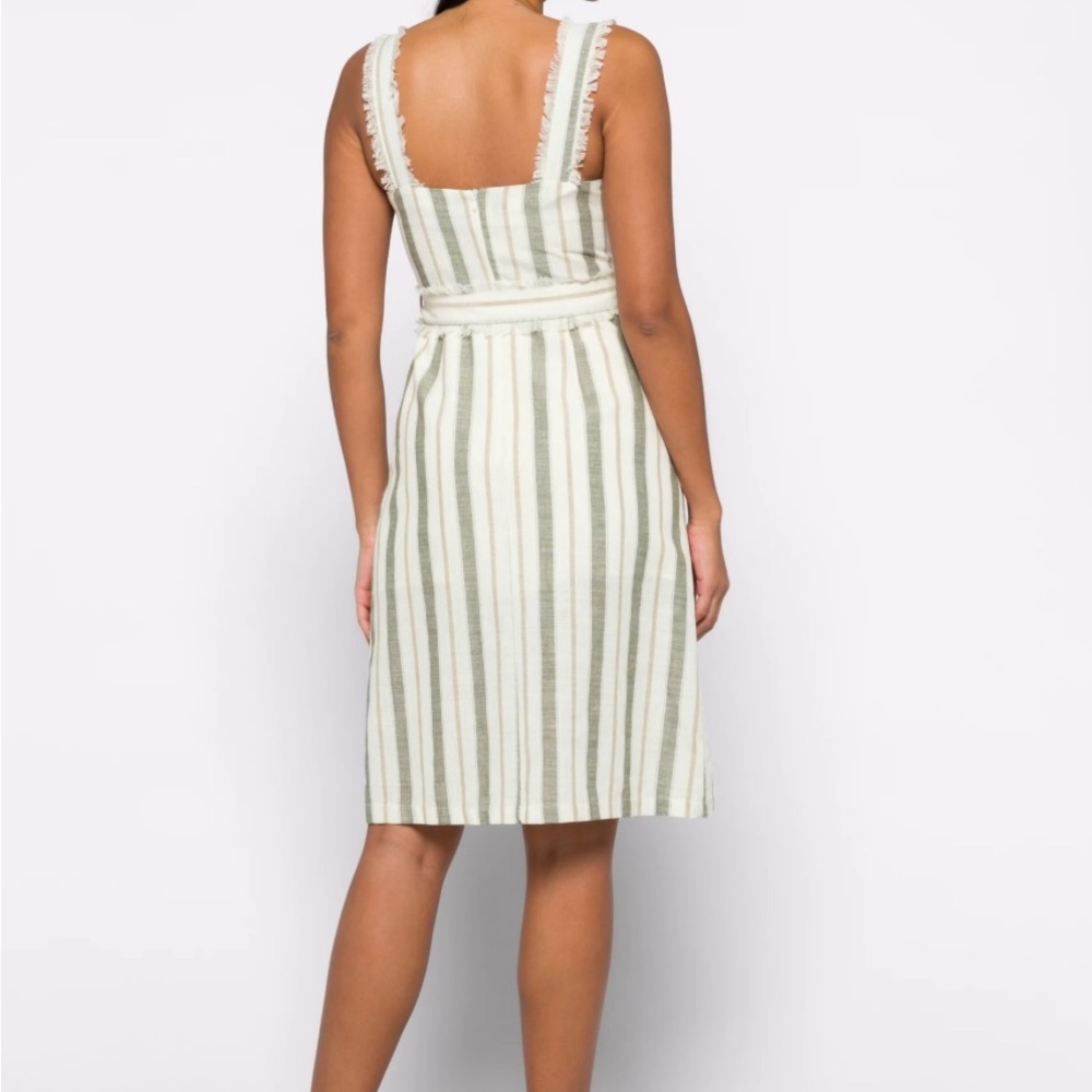 Heatherly Maria Linen Midi Dress Sz. L - Picture 2 of 10